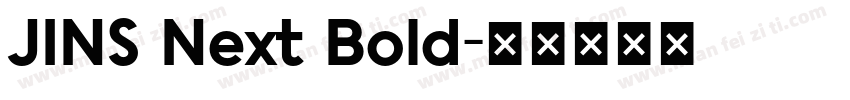 JINS Next Bold字体转换